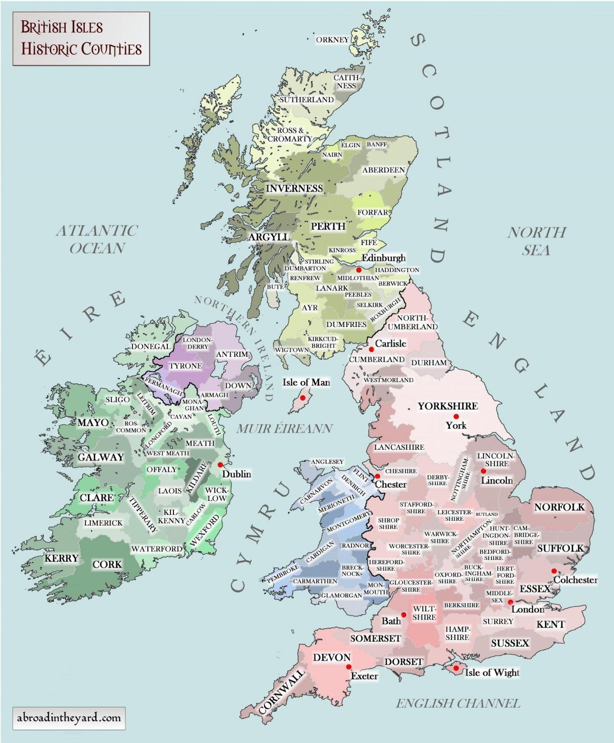 Mappa storica del Regno Unito (Regno Unito)
